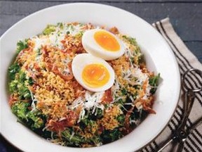 Una’s popular Kale Caesar Salad is one of the recipes featured in the Calgary Cooks cookbook. Handout photo.