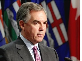 Premier Jim Prentice held a press conference on October 17, 2014 at McDougall Centre in Calgary.