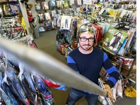 Scott Bennie, owner of Don’s Hobby Shop, which is celebrating its 65th year in business, and has two stores in Calgary.