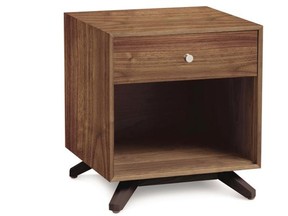 Solid choice Created using solid American maple hardwood, this Astrid cabinet is a clean-lined classic. Achingly chic, it will strike a stylish pose by any bed. Cost is $1,030 at Moe’s Home Collection, Moeshome.ca.