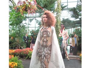 Some of the styles on display, above and below, were wilder than the animals at the ZOOGALA fashion show.