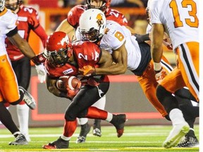 Stampeders returner Jock Sanders hasn’t played since facing the B.C. Lions Sept. 27, but he’s back in the lineup Saturday against Winnipeg.