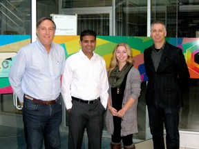 Left to Right: Mark Williams, Advisor; Rafique Awan, Founder and CEO; Nicole Arnold, Business Development Coordinator; Steven McIlvenna, Advisor