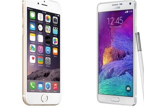 As ‘big phones’ go, Apple’s iPhone 6 Plus and the Samsung Galaxy Note 4 are two of the most conspicuous, competing with each other over size, function and fashion.
