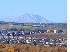 A view of Okotoks housing that could boom if the town annexes more land and swings a deal with Calgary to tie in with the city's water system.