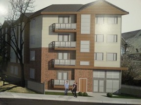 A rendering of the proposed affordable housing development in Bankview. The Calgary Homeless Foundation plans to build a 24-unit assisted living complex for previously homeless Calgarians.