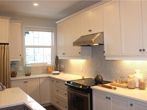 The kitchen in the Triumph show home by Sabal Homes in Mahogany.