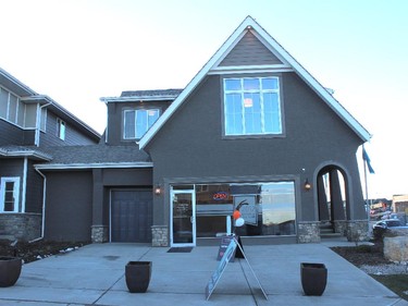 The exterior of the Cascade show home by Calbridge Homes in Mahogany.