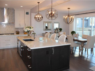 The kitchen in the Cascade show home by Calbridge Homes in Mahogany.