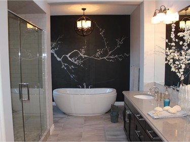 The master ensuite in the Cascade show home by Calbridge Homes in Mahogany.