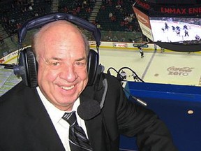 Peter Maher,  voice of the Calgary Flames.
