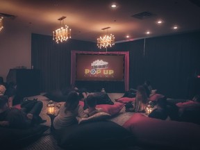 A new venue for watching movies in Calgary: Pop Up Cinema will open Friday at Civic.
Courtesy, Bunty Kombo.