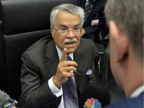 Saudi Oil Minister Ali al-Naimi speaks to journalists ahead of the Organization of the Petroleum Exporting Countries (OPEC) meeting on Nov. 27, 2014.