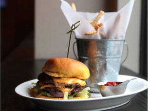 Brigg's Kitchen and Bar chef Xavier Lacaze made the restaurant's 100% Chuck Burger.