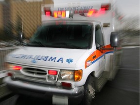 An ambulance in Calgary.