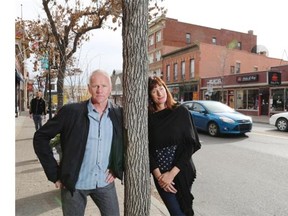 Brian Imeson, board chair and Rebecca O’Brien executive director with the Inglewood BRZ were photographed on 9th avenue in Inglewood on Oct. 21, 2014. Inglewood is the winner in Canada’s best neighborhoods competition.