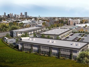 A rendering of Centron's Fountain Court project in southeast Calgary.