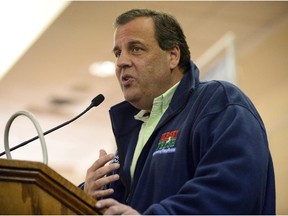 New Jersey Gov. Chris Christie on the campaign trail for GOP candidates in the U.S. earlier this month.