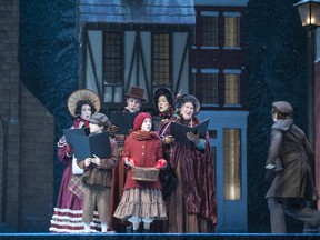 David Cooper
Theatre Calgary's production of A Christmas Carol features over a dozen different holiday carols.