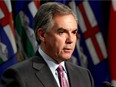Premier Jim Prentice has warned falling oil prices could cost the province up to $7 billion in lost revenue over the course of a year.