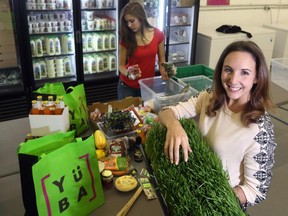 Yuba's Kirsten Faverin and Laura McIlmoyle have started a new company that markets and delivers locally grown, raised and produced Alberta product to the downtown core in Calgary on November 17, 2014.