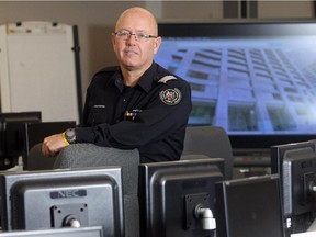 Ted Rhodes, Calgary Herald  CALGARY, AB,; DECEMBER 1, 2011  --  Tom Sampson, Calgary Emergency Management Agency deputy director, in the command centre at CEMA headquarters on Thursday December 1, 2011. (Ted Rhodes/Calgary Herald) For City story by Jamie Kormanicki. Trax # 00036266A