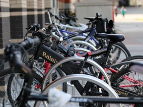 Bicycles at SAIT Polytechnic.