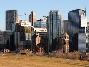 Calgary downtown skyline.