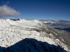 1000 peak view from Kicking Horse Mountain Resort, Canadian Rockies