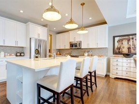 The kitchen of a show home by Sterling Homes in Mountainview, Okotoks. Don Molyneaux, for the Calgary Herald