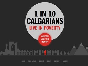 Visit makethemonth.ca and experience what it's like for the 1 in 10 Calgarians that live in poverty.