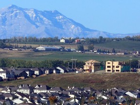 Housing in Okotoks, photographed in September 2014.