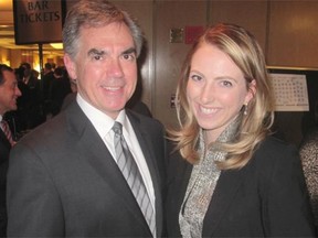 Premier Jim Prentice and his daughter Cassia Prentice, a lawyer with Bennett Jones attended the Court of Appeal of Alberta Centennial Gala Banquet. The premier brought greetings on behalf of the Province.