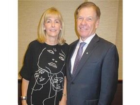 Rick George, shown here with wife Julie, was one of the inductees at the 11th Annual Calgary Business Hall of Fame Gala Dinner and Induction Ceremony held Oct 23 at the Hyatt and attended by a veritable who’s who in the business community.