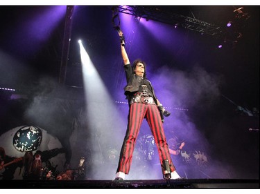 Rock legend Alice Cooper opened for Motley Crue at the Saddledome on November 19, 2014.