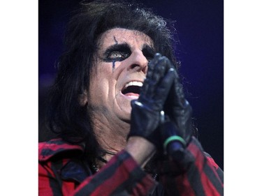 Rock legend Alice Cooper opened for Motley Crue  at the Saddledome on November 19, 2014.