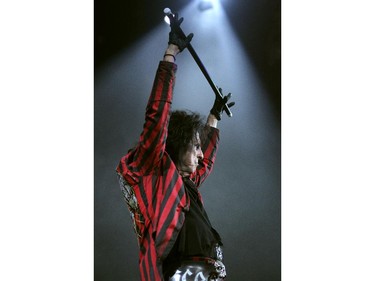 Rock legend Alice Cooper opened for Motley Crue  at the Saddledome on November 19, 2014.