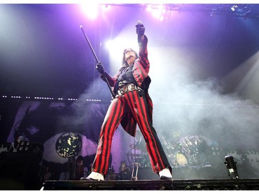 Rock legend Alice Cooper opened for Motley Crue  at the Saddledome on November 19, 2014.