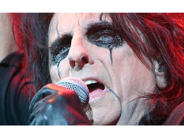 Rock legend Alice Cooper opened for Motley Crue at the Saddledome on November 19, 2014.