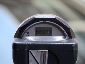 File - A parking meter in San Francisco, California.