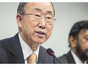 UN secretary general Ban Ki-moon says "time is not on our side" when it comes to climate change.