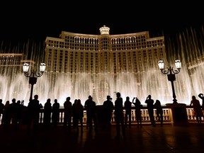 LAS VEGAS, NV - OCTOBER 16:  A general exterior view of The Fountains of Bellagio on October 16, 2013 in Las Vegas, Nevada.  (Photo by Ethan Miller/Getty Images) ORG XMIT: 53160198