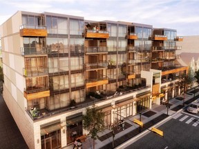 An artist's rendering of the exterior of Kensington, by Bucci Developments Ltd.