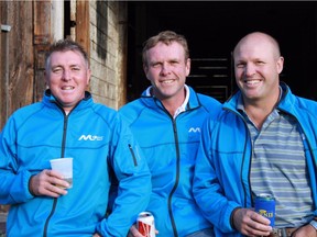 The three partners of Parastone Developments -- from left, Jason Smith, Tony Dennis, Simon Howse -- are behind the new development of Montane Fernie, in Fernie, B.C.