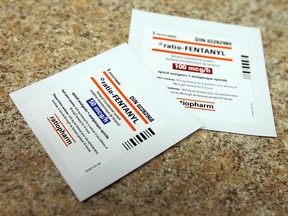 Packets containing fentanyl patches.