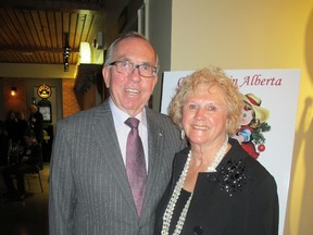 Hosts with the most, Dick and Lois Haskayne, ensured all in attendance at Heritage Park's A Rosebud River Valley Christmas in Alberta had wonderful evening. A traditional turkey dinner and super entertainment were but a few of the evening's highlights.