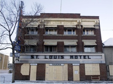 Exterior of the St. Louis Hotel in downtown Calgary in late 2006.