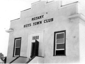 This archival photo shows a building bought by the Rotary Club in 1941 to become the first Boys Town Club in Calgary.