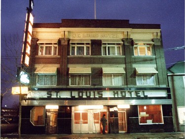 St Louis Hotel in Calgary's east village in 1986.