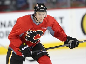 Calgary Flames centre Matt Stajan's return to the lineup is on hold until at least Saturday.